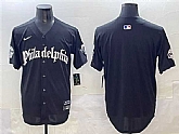 Men's Philadelphia Phillies Blank Black GOTHIC Vapor Limited Stitched Jersey,baseball caps,new era cap wholesale,wholesale hats